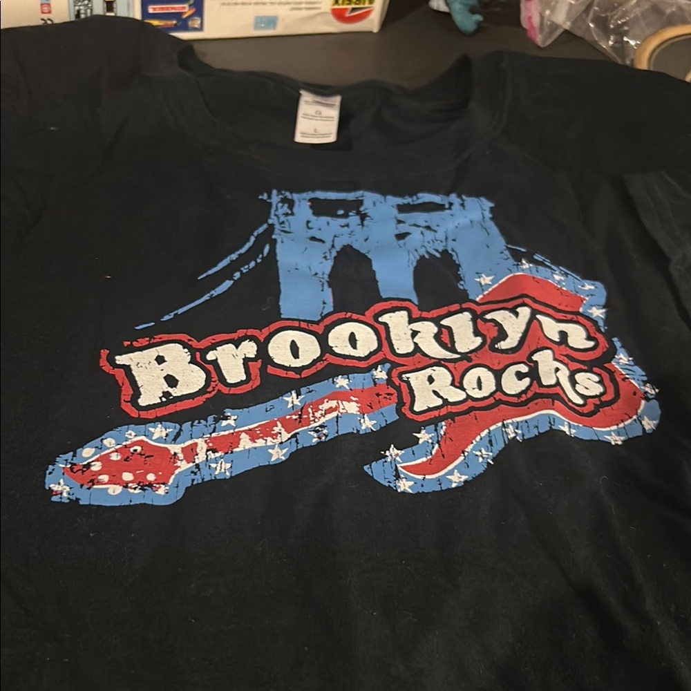 Brooklyn Rocks Kids T-Shirt - Black & Blue